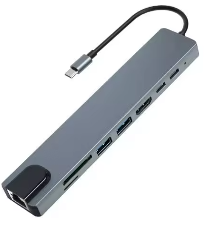 Adaptador USB 8 en 1