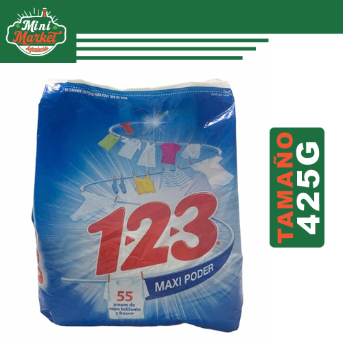123 PODER ACTIVO CONTRA LA SUCIEDAD 425G