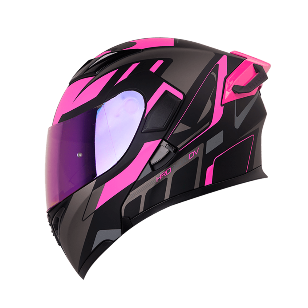 Casco Moto Hro 3400dv ioque ng fc Abatible Sun Visor Certificación Dot