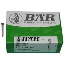 CLAVO DE ACERO ESTRIADO BAR 2.7X25 MM