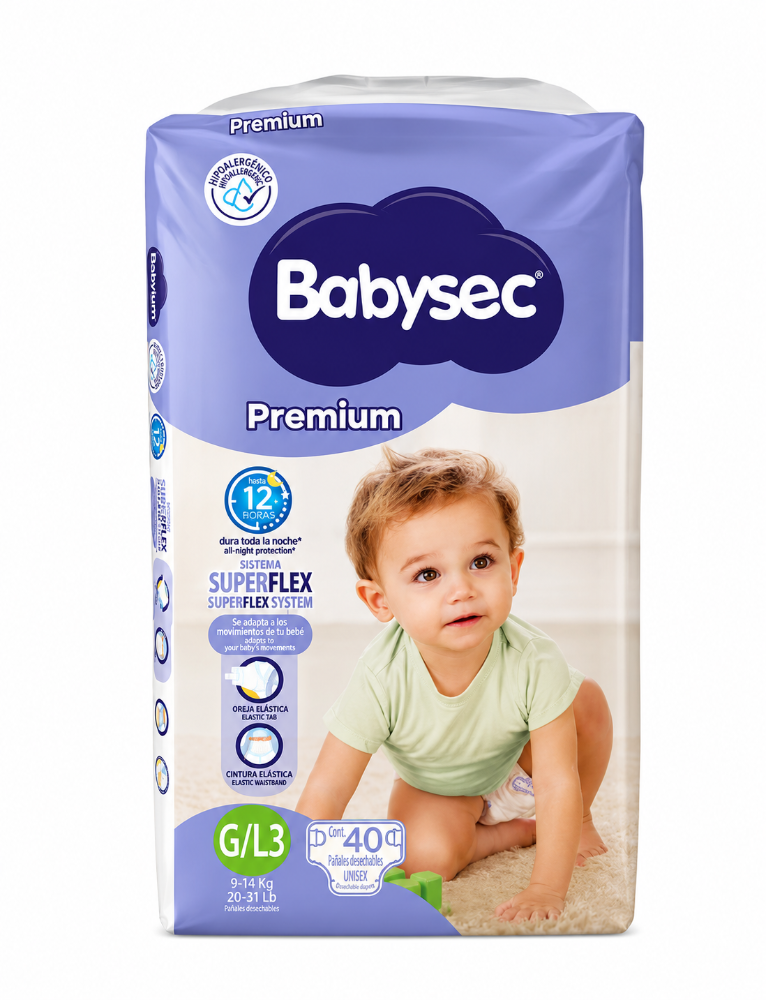 BabySec Premium Talla 3 (40 unidades)