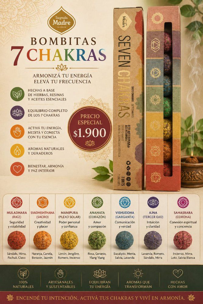 7 chakras bombitas