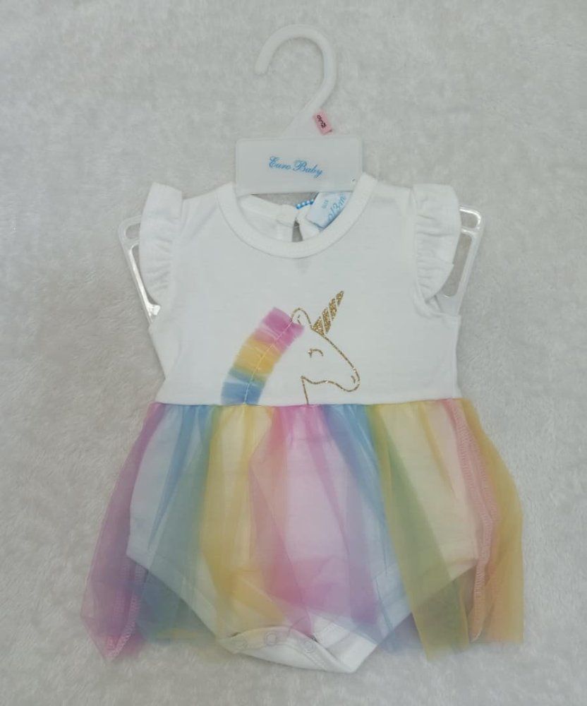 1011754 EURO BABY BODY TUTU UNICORNIO
