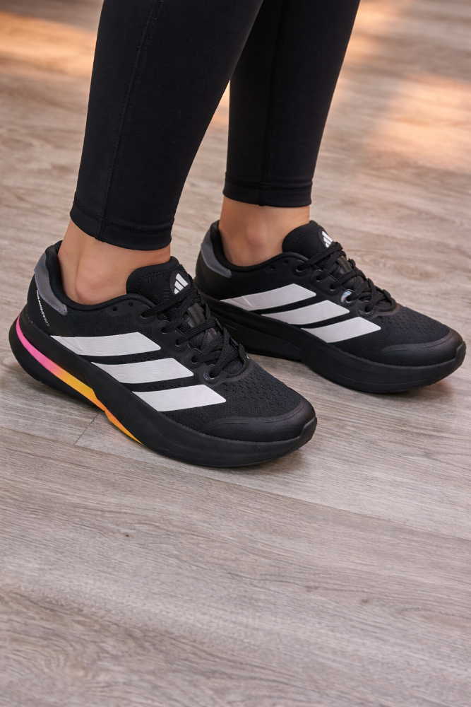 ADIDAS DURAMO SPEED 2 NEGRO RAYAS BLANCAS