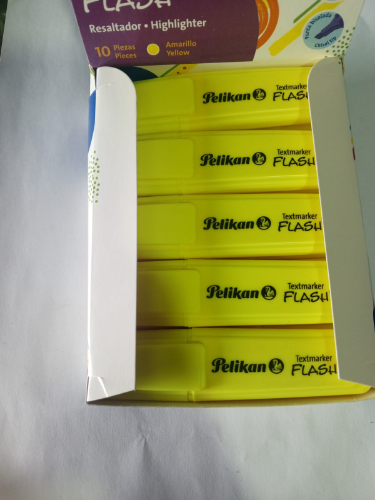RESALTADOR  PELIKAN DESTACADOR FLASH RESALTADOR  VERDE  AMARILLO