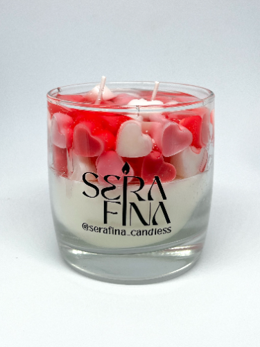 Corazones con gel