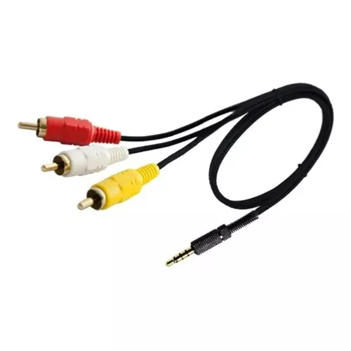 3 RCA macho a 3,5 mm macho