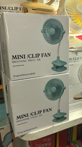 Ventilador Pinza larga Recargable de Mano