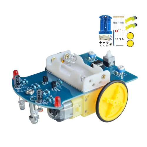 Kit de Coche Inteligente D2-1 – Línea de Seguimiento  Motor TT – DIY Electrónico
