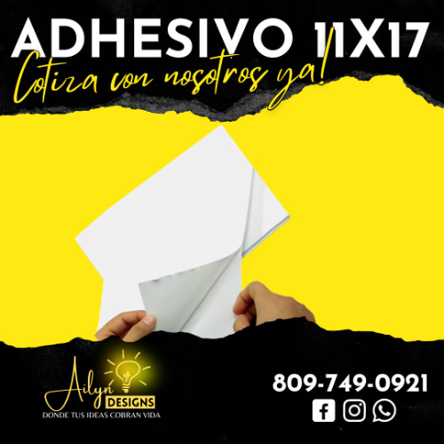 ADHESIVO  11X17 CORTE