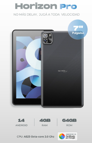 TABLET NETMAK  64GB / 4R