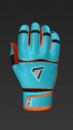 Aqua negra y naranja