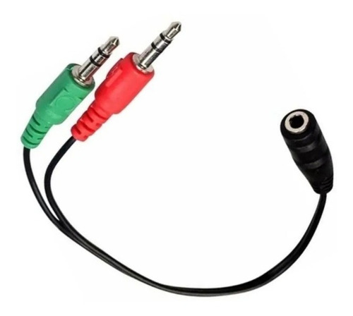 ADAPTADOR 3,5 AUX 1 HEMBRA A 2 MACHOS