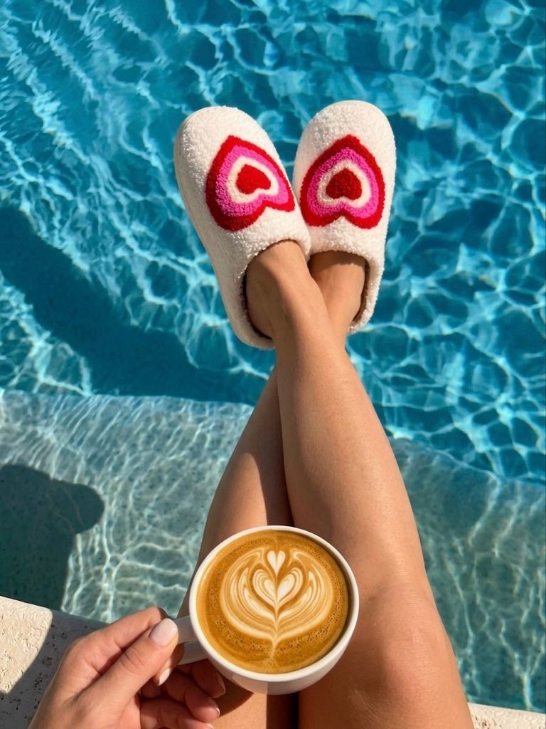 Pantuflas corazón