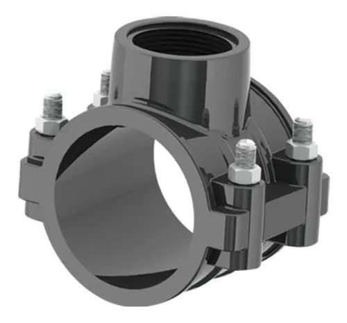 Abrazadera negra de 90 mm C/S 2” pvc