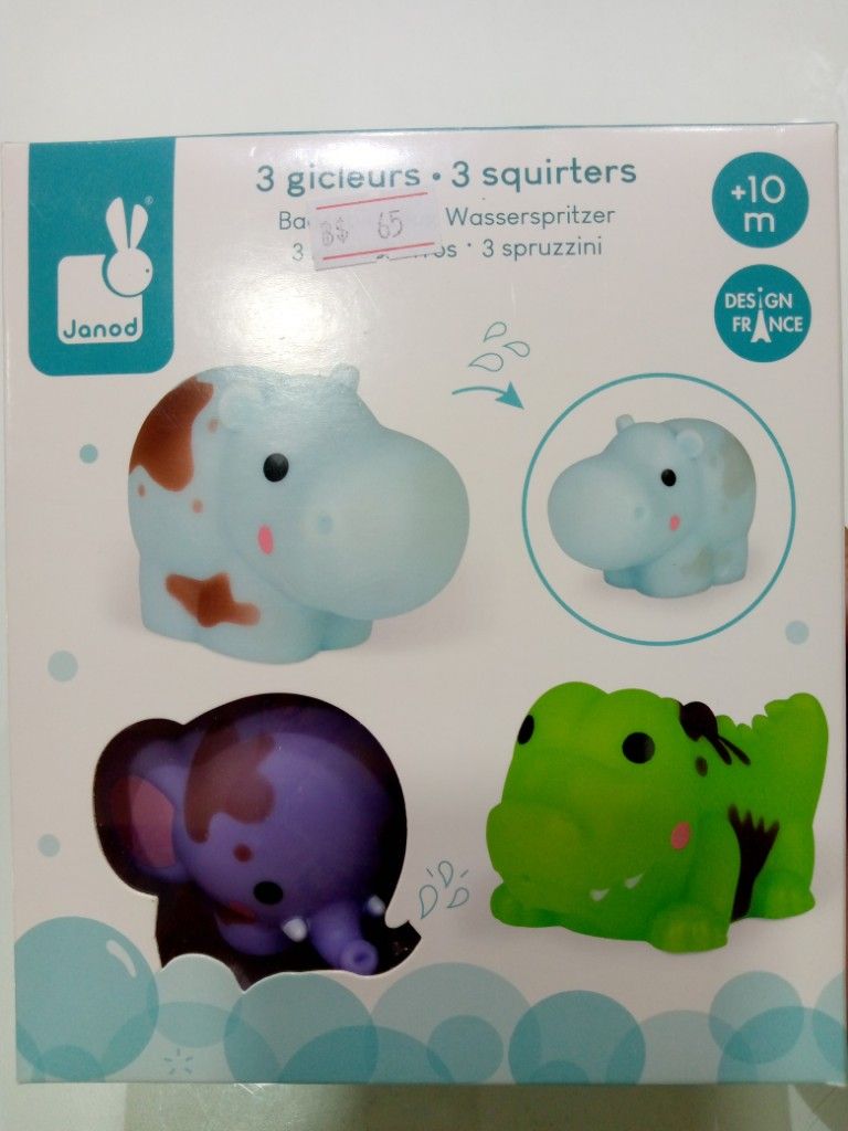 3 gicleurs ( animales de gomita suave para bebé)