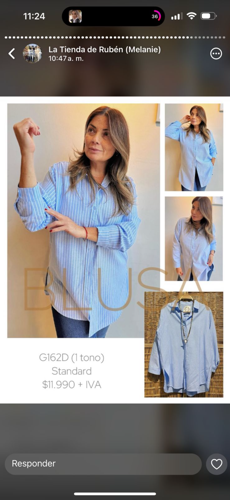 Blusa lineas