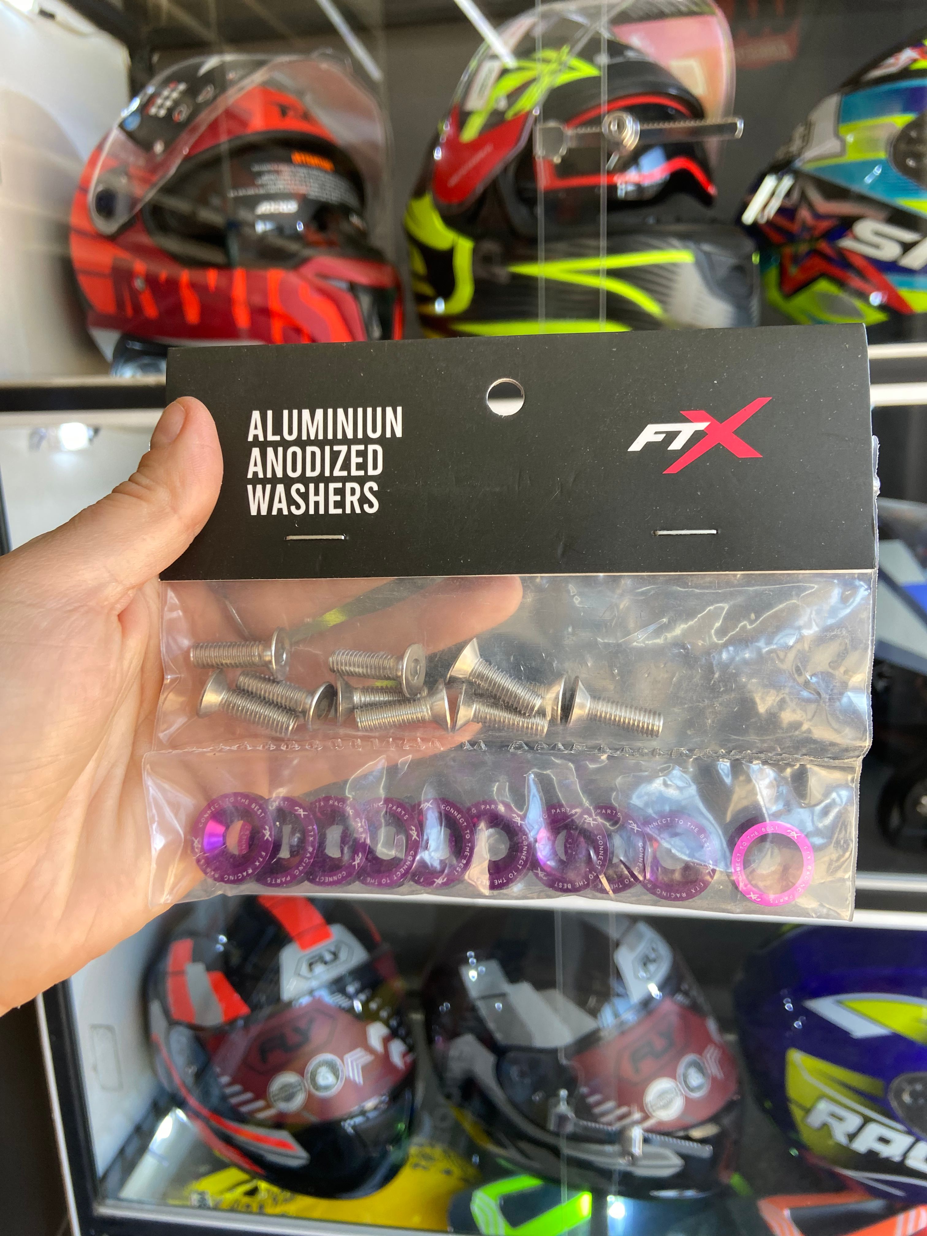 ARANDELAS ANODIZADAS MORADAS FTX