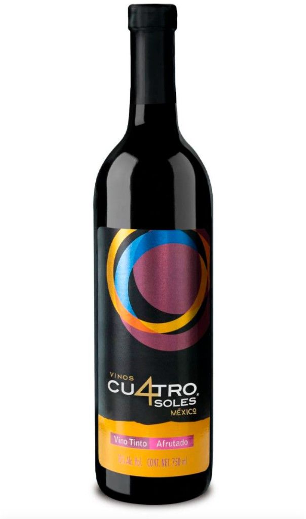 Cuatro Soles Vino tinto afrutado 750 ml