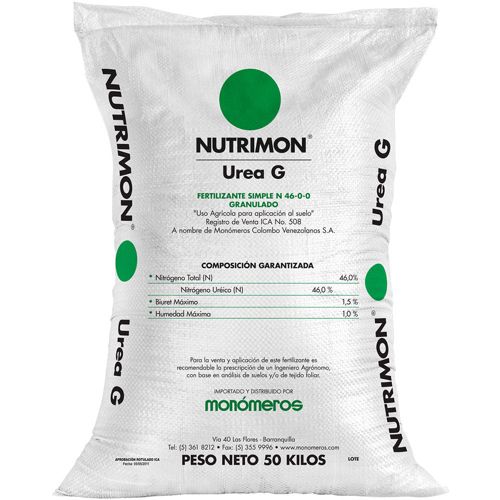 Abono nutrimon urea gruesa X 50 kg