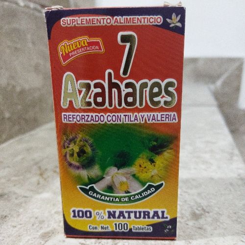7 Azahares tabletas 100 pz