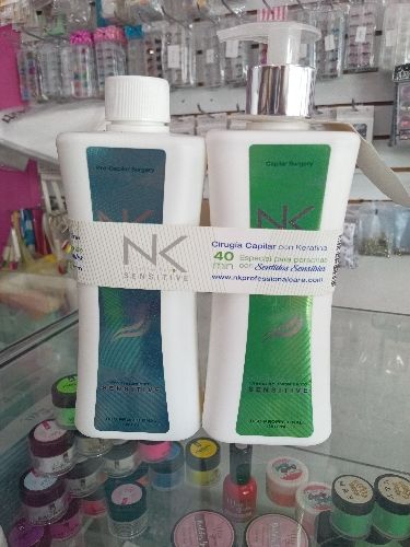 Cirugia capilar SENSITIVE NK con KERATINA 450ml
