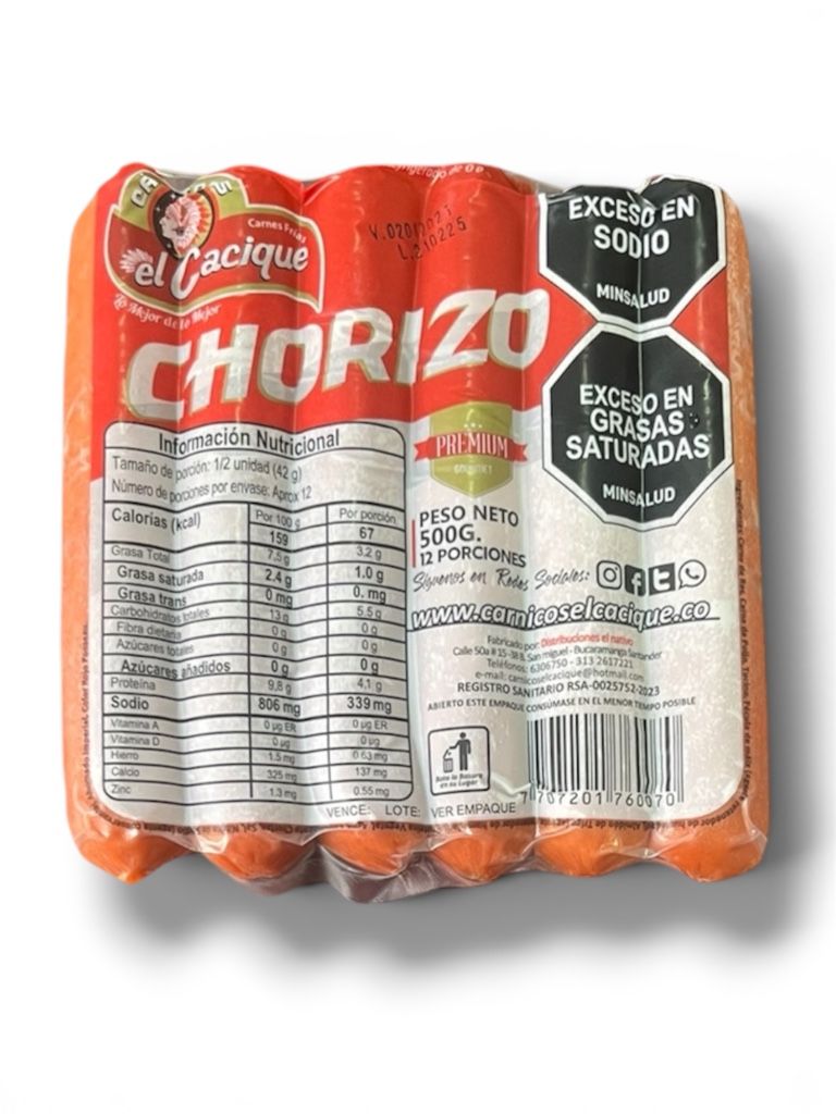 Chorizo x 6 und 500g