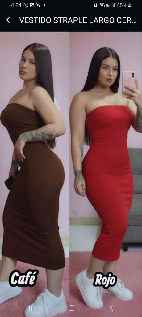 Vestido straple