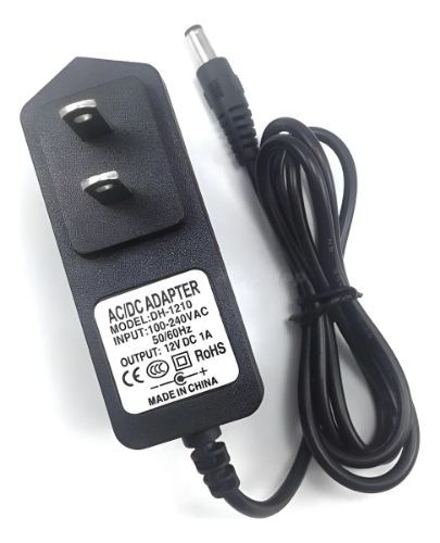 ADAPTADOR DE CORRIENTE 12V 1A - 110V (0175)