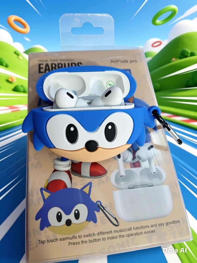 Audífonos de personajes kity y sonic