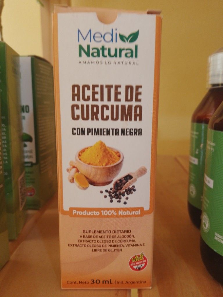 ACEITE DE CURCUMA Y PIMIENTA X 30 CC MEDINATURAL