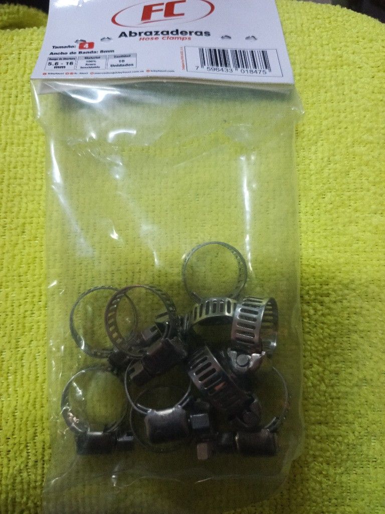 Abrazaderas 5,6 16mm tamaño 4