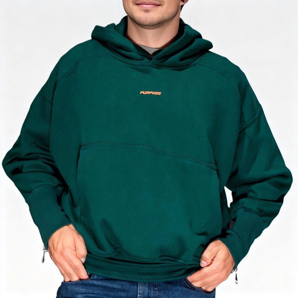 Buzo Boxy Fit Purpose Verde