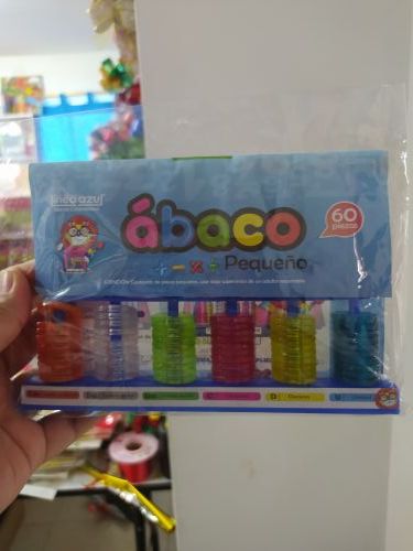 Ábaco pequeño línea azul