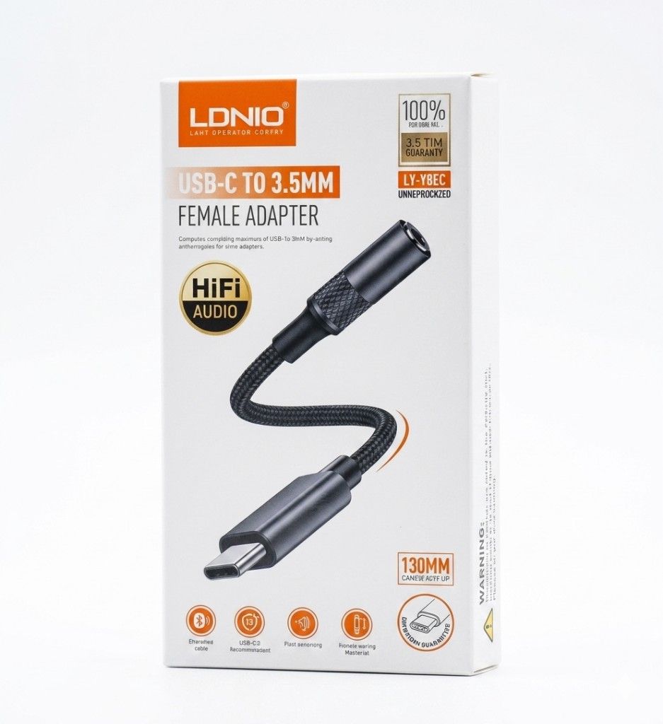 Adaptador de tipo c a auxiliar