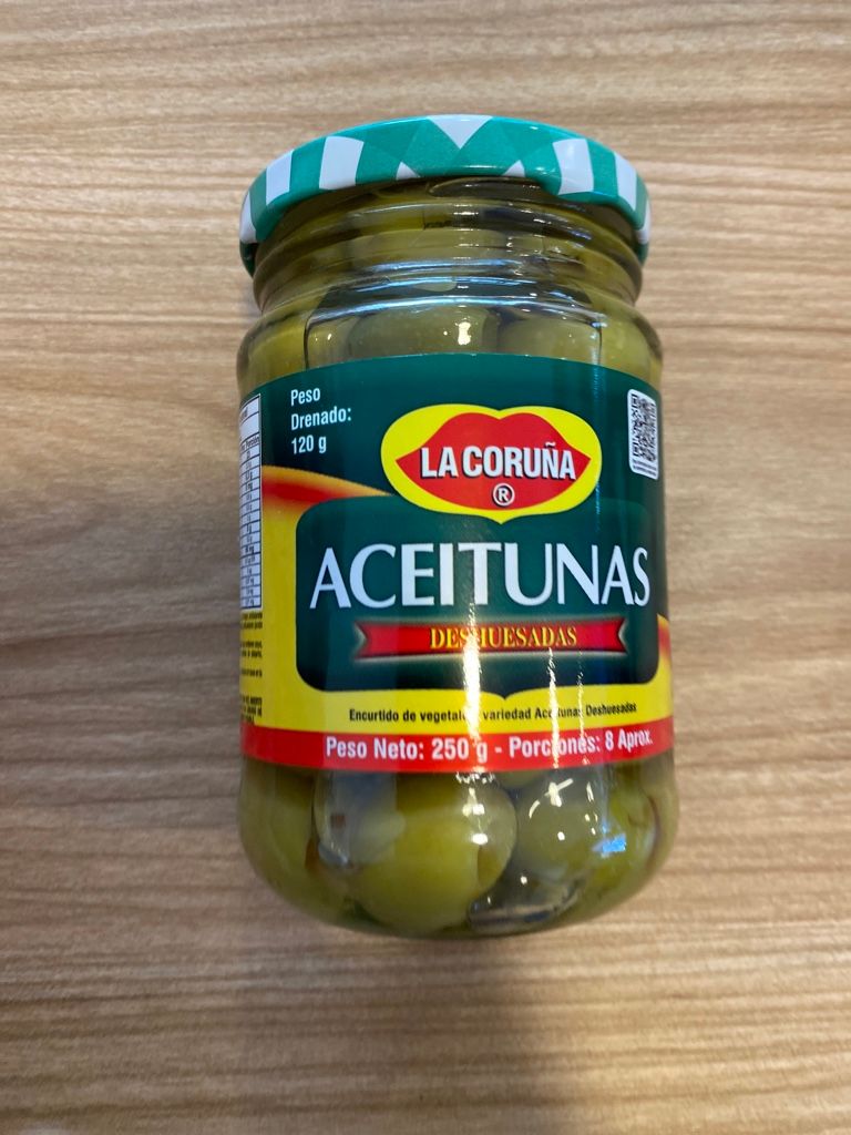 Aceituna deshuesadas la coruñax250gr