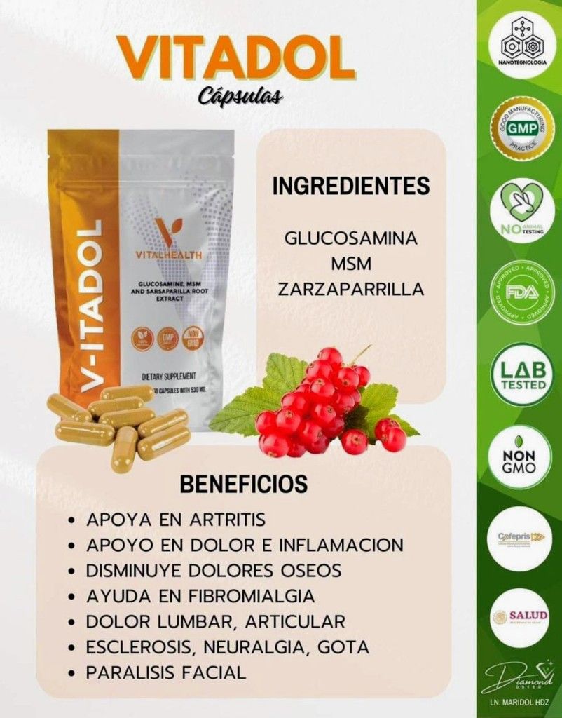 V-ITADOL 60 CAPSULAS VITALHEALTH