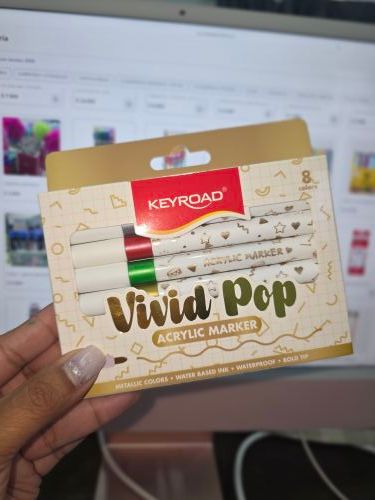 Acrylic marker metalizado x8 KEYROAD