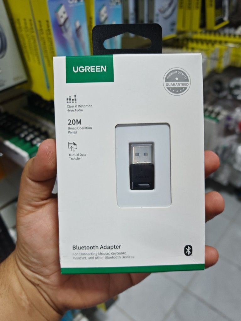 ADAPTADOR BLUETOOTH 5.3 UGREEN OARA COMPUTADORAS Y MAS COLOR NEGRO