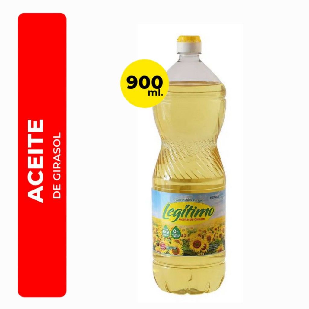Aceite de Girasol Legítimo x 900ml