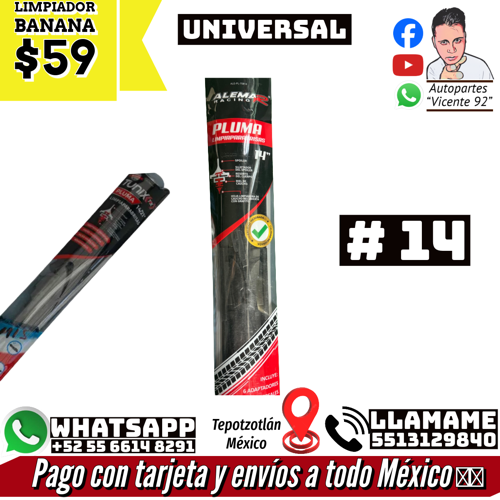 14" BANANA LIMPIADORES