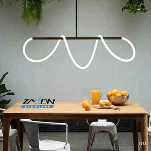 LAMPARA LED COLGANTE T NEGRA NYLON FLEX 30W 3000K ZAXON