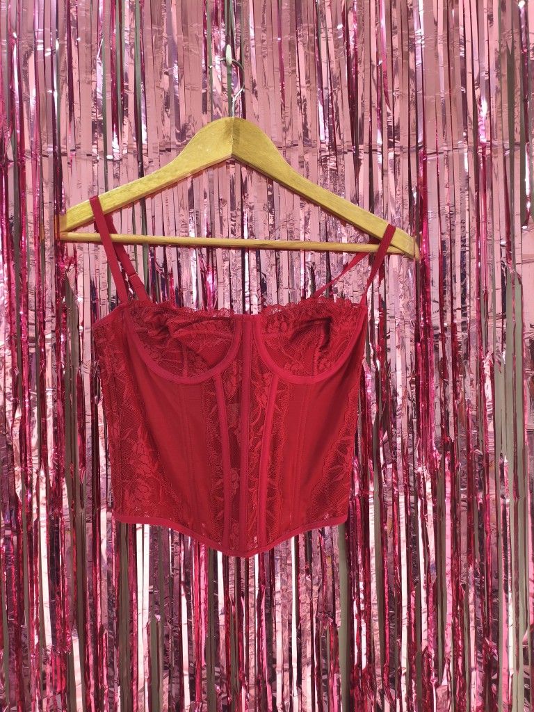 Corset largo rojo