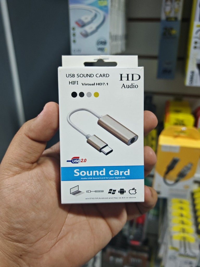 ADAPTADOR DE TIPO C A 3.5MM HD