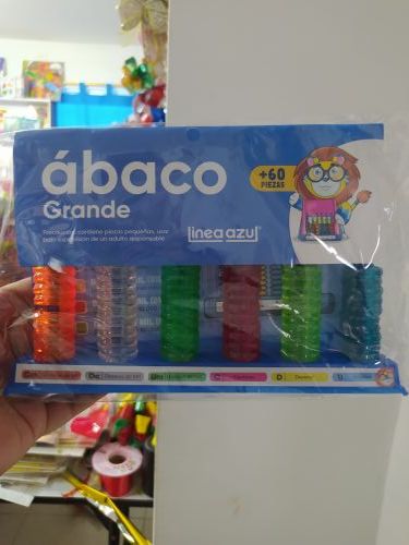 Abaco grande línea azul