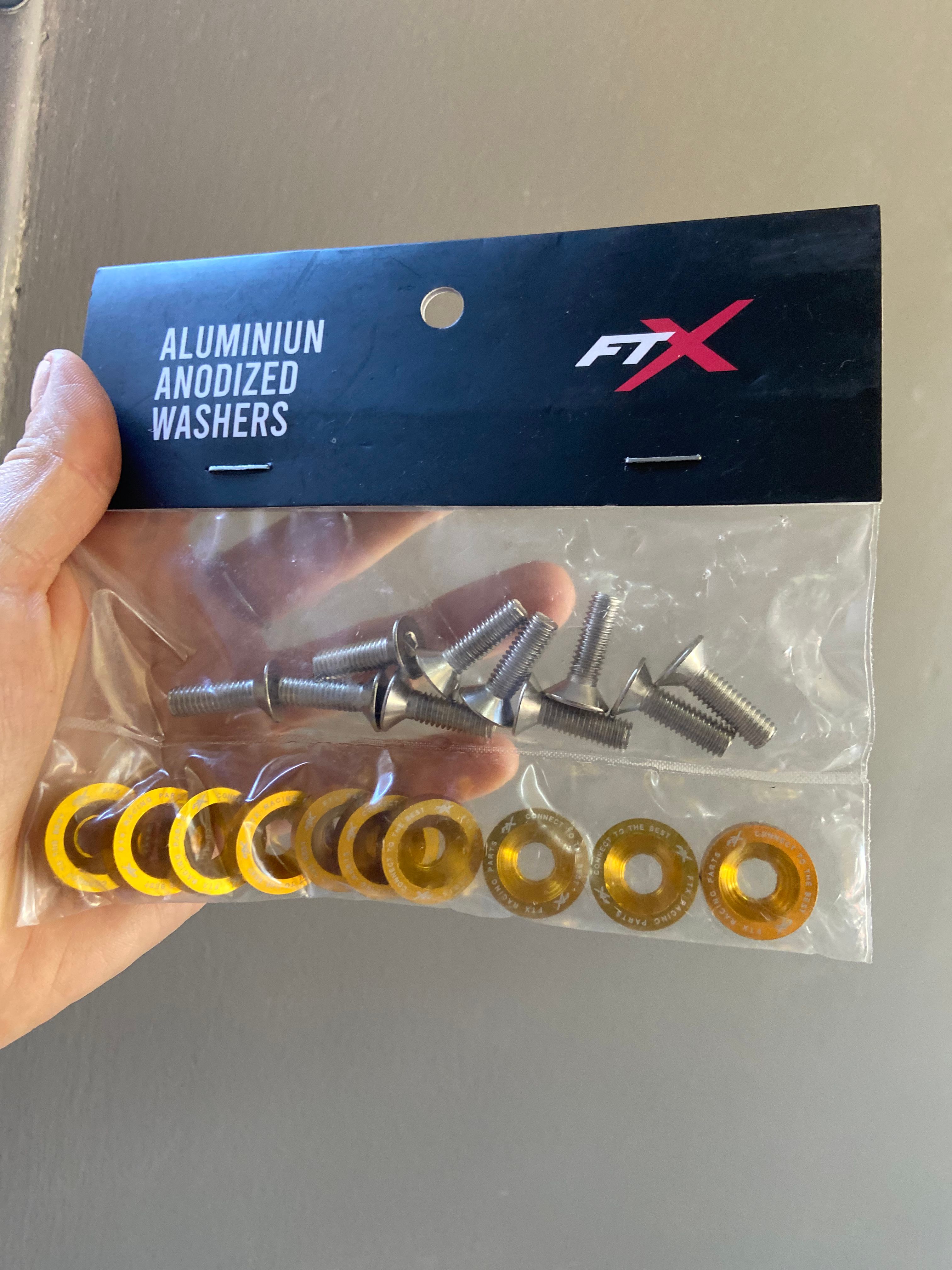 ARANDELAS ANODIZADAS DORADAS FTX