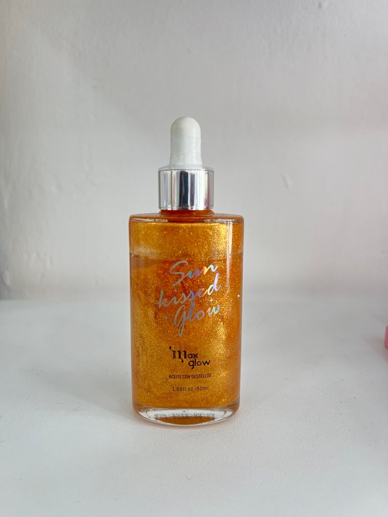 Aceites con destellos corporal