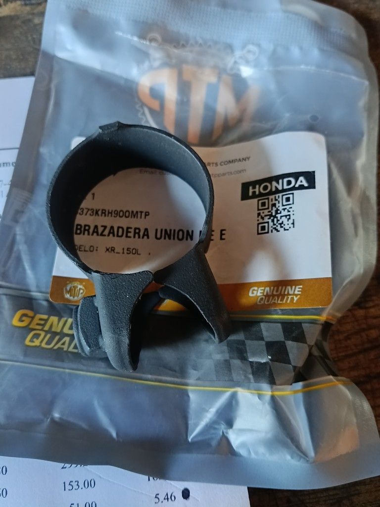 ABRAZADERA UNION DE ESCAPE XR150L Y TUBERIA MTP