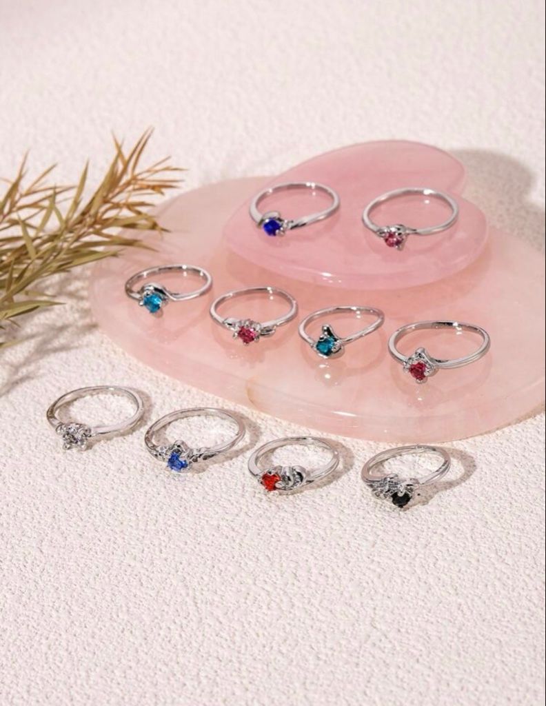 Anillos piedra princesa