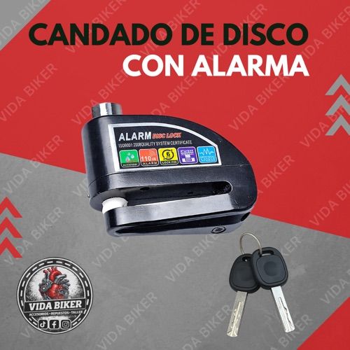 Candado de disco con alarma